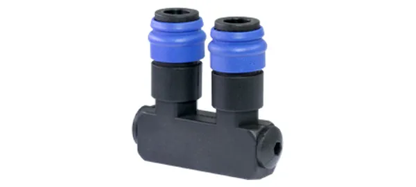 DG-ABS-001 บล็อกแมนิโฟลด์พร้อมข้อต่อ (Nylon66+GF)