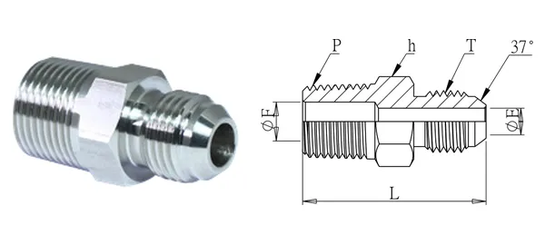 DG-HJM-008 Gerade Einschraubverschraubung (JIC 37°)