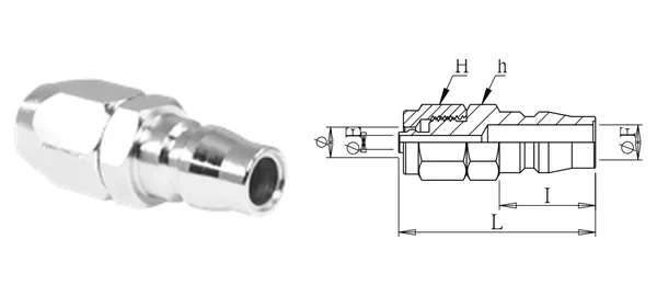 DG-OPU-002 Embout pour tube PU