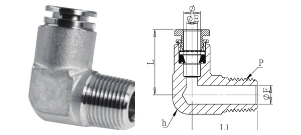 DG-QEM-012 Elbow drat luar