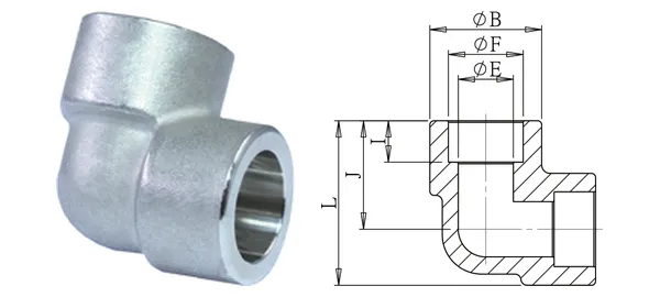 DG-XES-002 Socket Weld Elbow 3000Lb